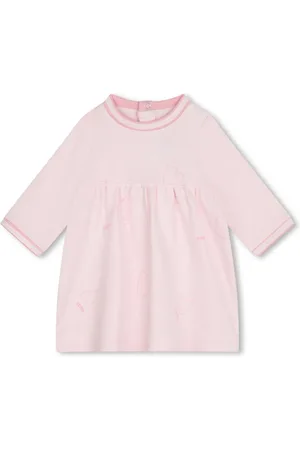HUGO BOSS Jurk met logoprint en lange mouwen