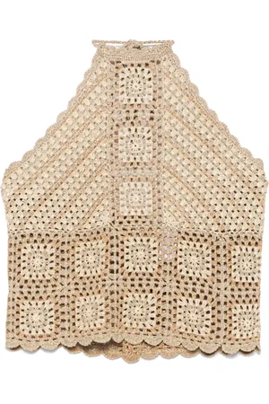 Twin-Set Gehaakte lurex top
