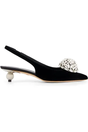 Giambattista Valli 35 mm slingback pumps met kristallen