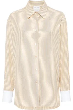 FORTE FORTE Blouse met contrasterende cuffs