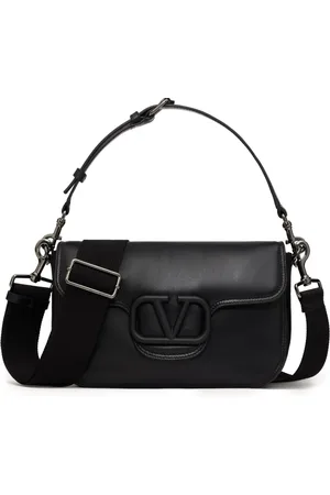 VALENTINO GARAVANI Noir leren schoudertas