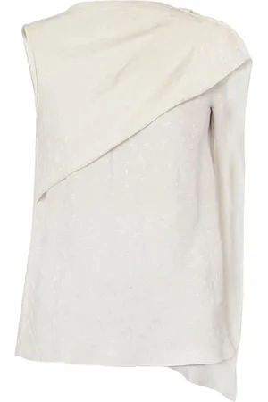 Erdem Asymmetrische gedrapeerde blouse