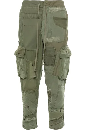 GREG LAUREN Broek met patchwork