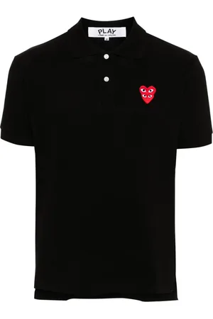 Comme des Garçons Poloshirt met hartpatch