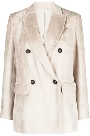 Brunello Cucinelli Blazer met dubbele rij knopen