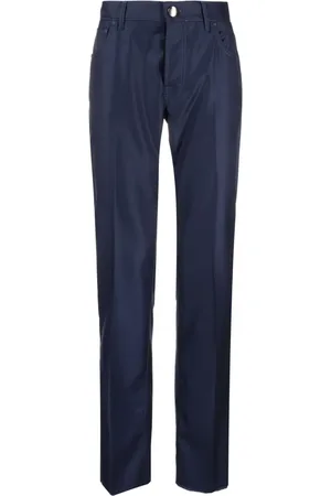 corneliani Wollen met geborduurd logo