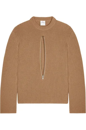 Courrèges Wollen sweater met ritsdetail