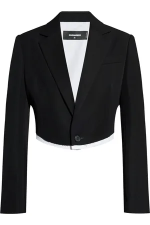 Dsquared2 Blazer met gerafelde afwerking