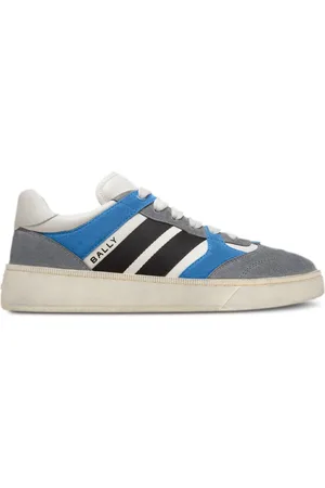 Bally Suède sneakers met vlakken