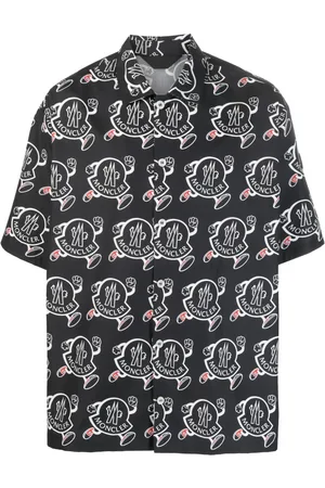 Moncler Bowlingshirt met logoprint