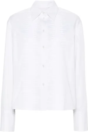 GENNY Popeline blouse verfraaid met pailletten