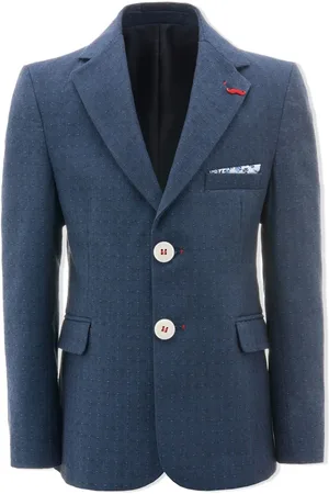 M. Moustache Blazer met enkele rij knopen