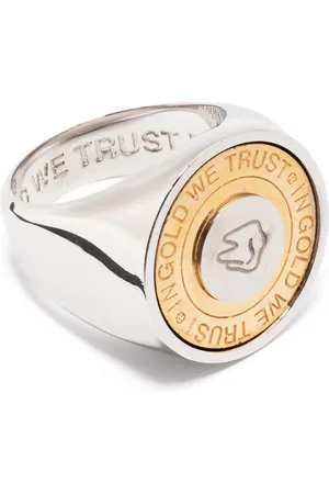 In Gold We Trust Gegraveerde zegelring