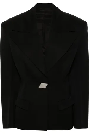 The Attico Blazer met enkele rij knopen