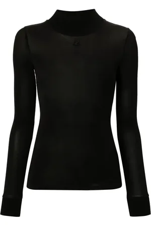 Courrèges Top met logopatch