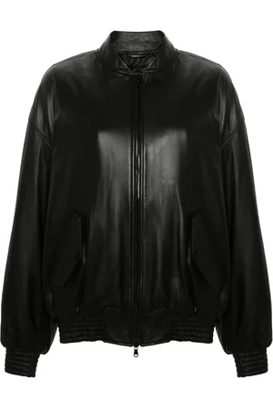 WARDROBE.NYC Leren bomberjack met verlaagde schouders