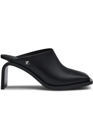 Courrèges Stream 75 mm leren muiltjes