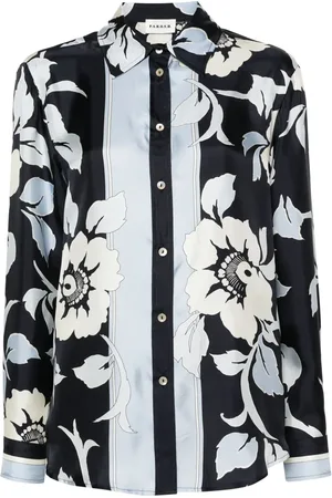 P.A.R.O.S.H. Zijden blouse met bloemenprint
