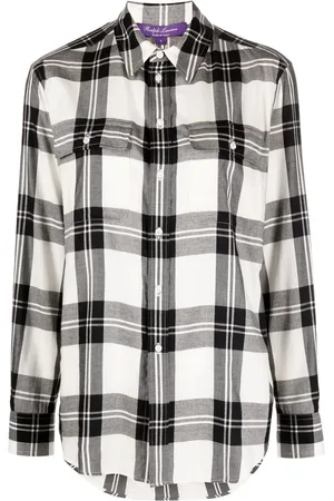 Ralph Lauren Geruite blouse