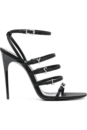 Saint Laurent Jerry sandalen van satijn en zijde
