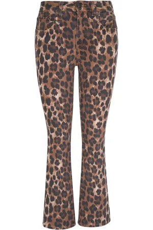 R13 Jeans met luipaardprint