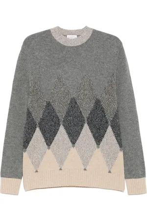 BALLANTYNE Trui met argyle intarsia