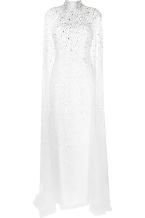 Jenny Packham Avondjurk verfraaid met kristallen