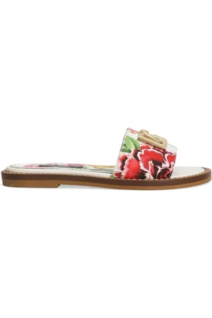 Dolce & Gabbana Slippers met bloemenprint