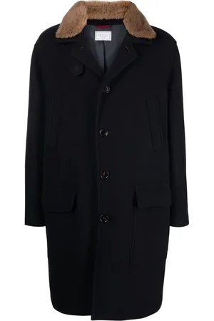 Brunello Cucinelli Jas met afwerking van imitatiebont