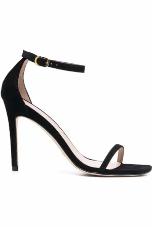 Stuart Weitzman Nudist Curve suède sandalen