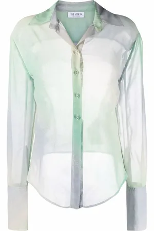 The Attico Blouse met mesh