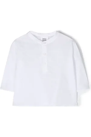 DOUUOD KIDS Shirt met cropped mouwen