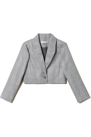 Twin-Set Prince of Wales geruite Spencer blazer