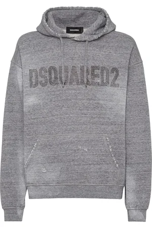 Dsquared2 Hoodie met verfraaid logo