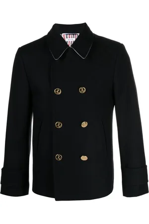 Thom Browne Wollen sailorjas met dubbele rij knopen