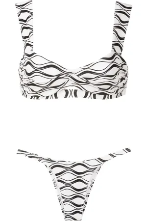 AMIR SLAMA Bikini met print