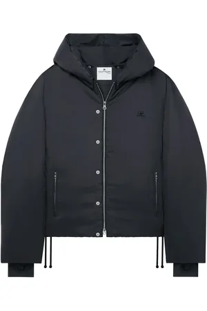 Courrèges Donsjack met capuchon en logo