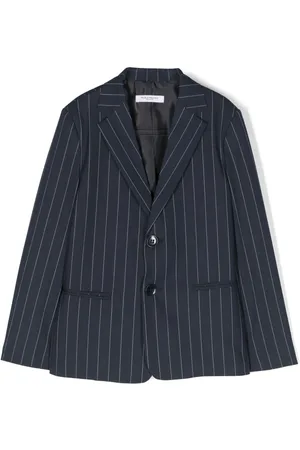 Paolo Pecora Blazer met krijtstreep en enkele rij knopen