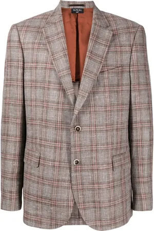 N.PEAL Geruite blazer