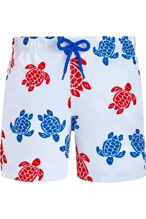 Vilebrequin Zwembroek met schildpadprint en logo