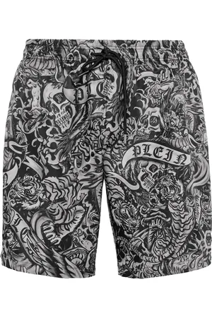 Philipp Plein Zwembroek met trekkoord