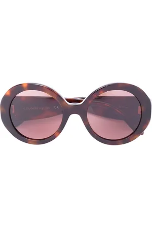 Alexander McQueen Zonnebril met ministuds rond montuur
