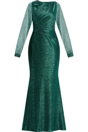 TALBOT RUNHOF Metallic glanzende maxi