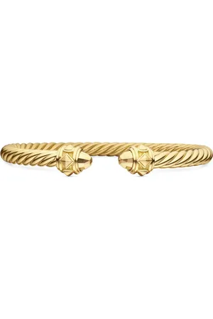 David Yurman 18kt geelgouden Renaissance Cablespira armband (5mm)