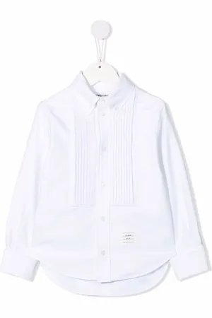 Thom Browne Shirt met geplooide bies