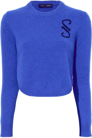 Proenza Schouler Stella kasjmier trui met monogram