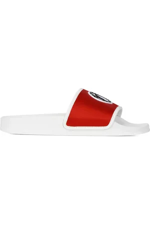 Giuseppe Zanotti Brett satijnen slippers