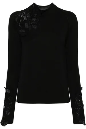 ERMANNO SCERVINO Trui met kanten bloemen