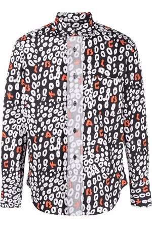 Comme des Garçons Overhemd met luipaardprint