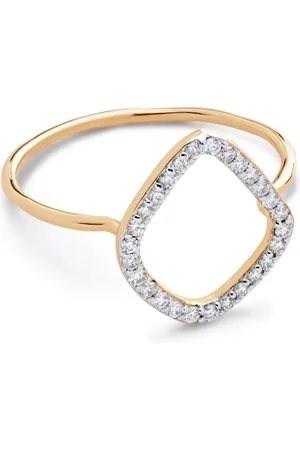 Monica Vinader 14kt geelgouden ring